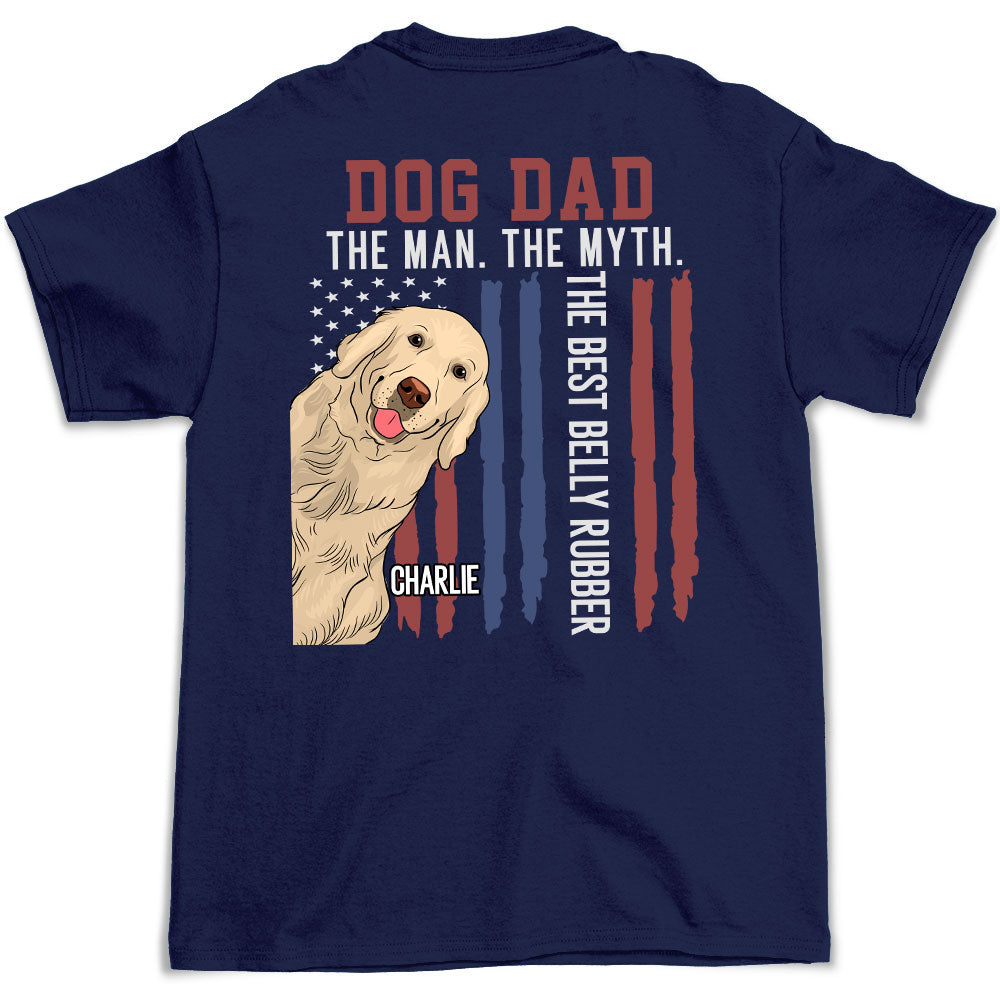Top-Rated Personalized Unisex Belly Rubber T-shirt for Pet Lovers