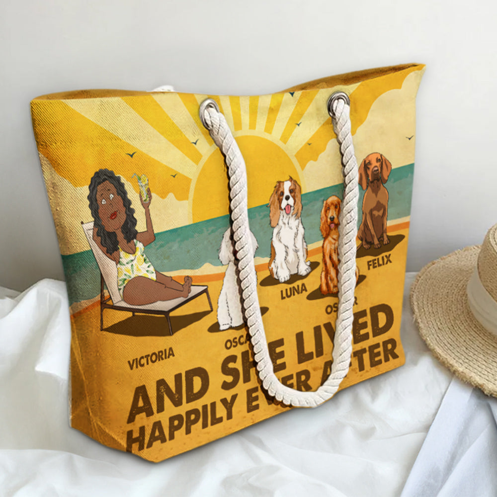 Personalized Custom 'Happily Ever After' Beach Bag for Summer