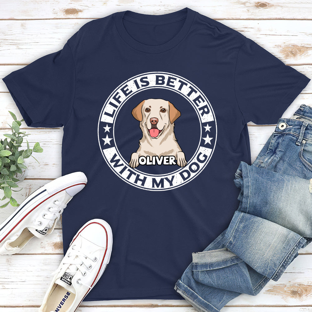Better Life - Customizable Unisex Personalized Pet Lover T-shirt