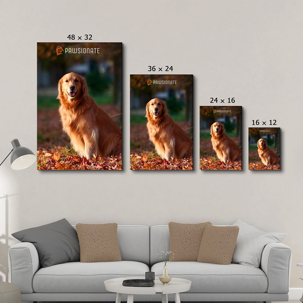 Personalized Custom Canvas Print - A Blessing in Your Life, Ideal Memorial Gift for Pet Lovers