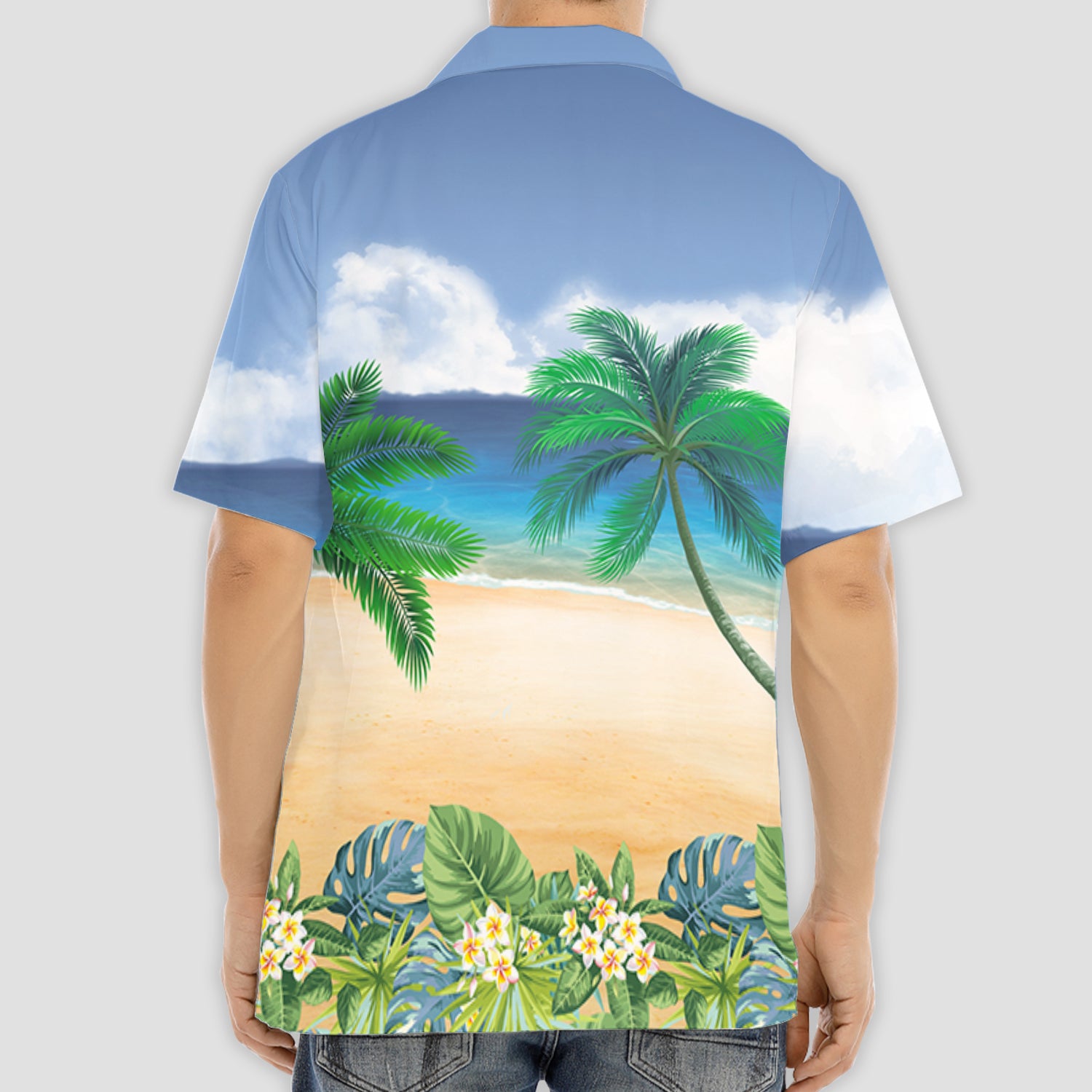 Customizable Dog Dad Summer Hawaiian Shirt - Personalized for Pet Lovers