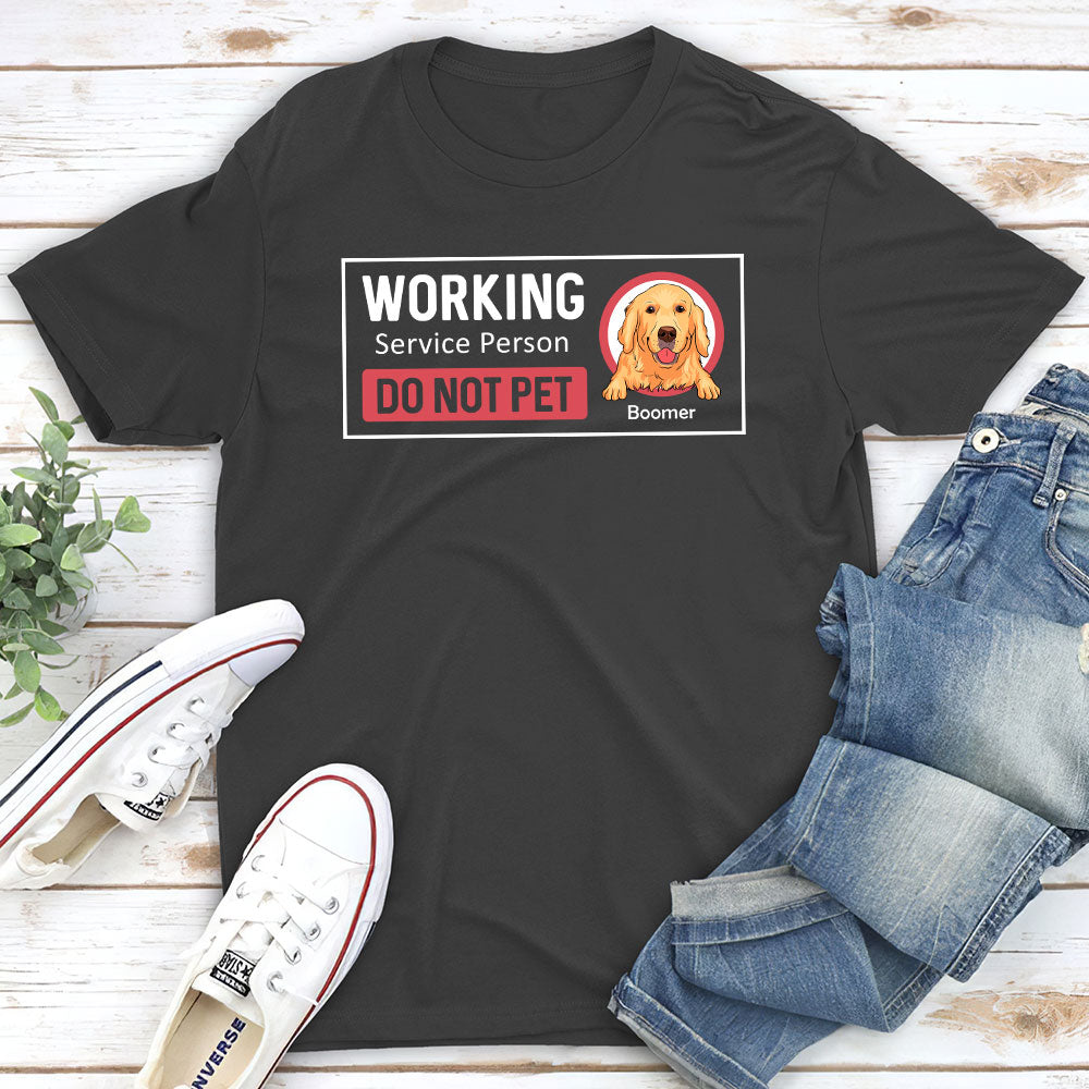 Personalized Custom Unisex T-shirt for Working Service Persons and Pet Lovers