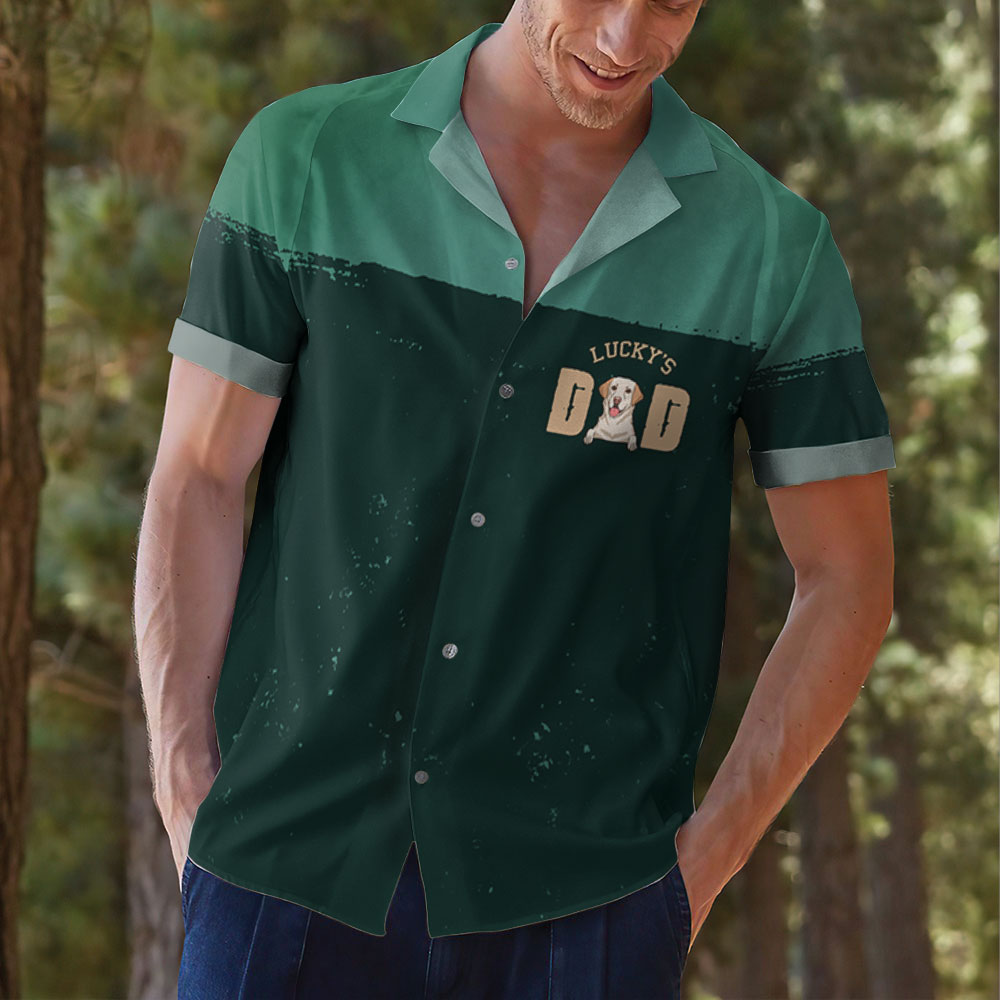 Customizable Dog Dad Hawaiian Shirt - Personalized for Pet Lovers