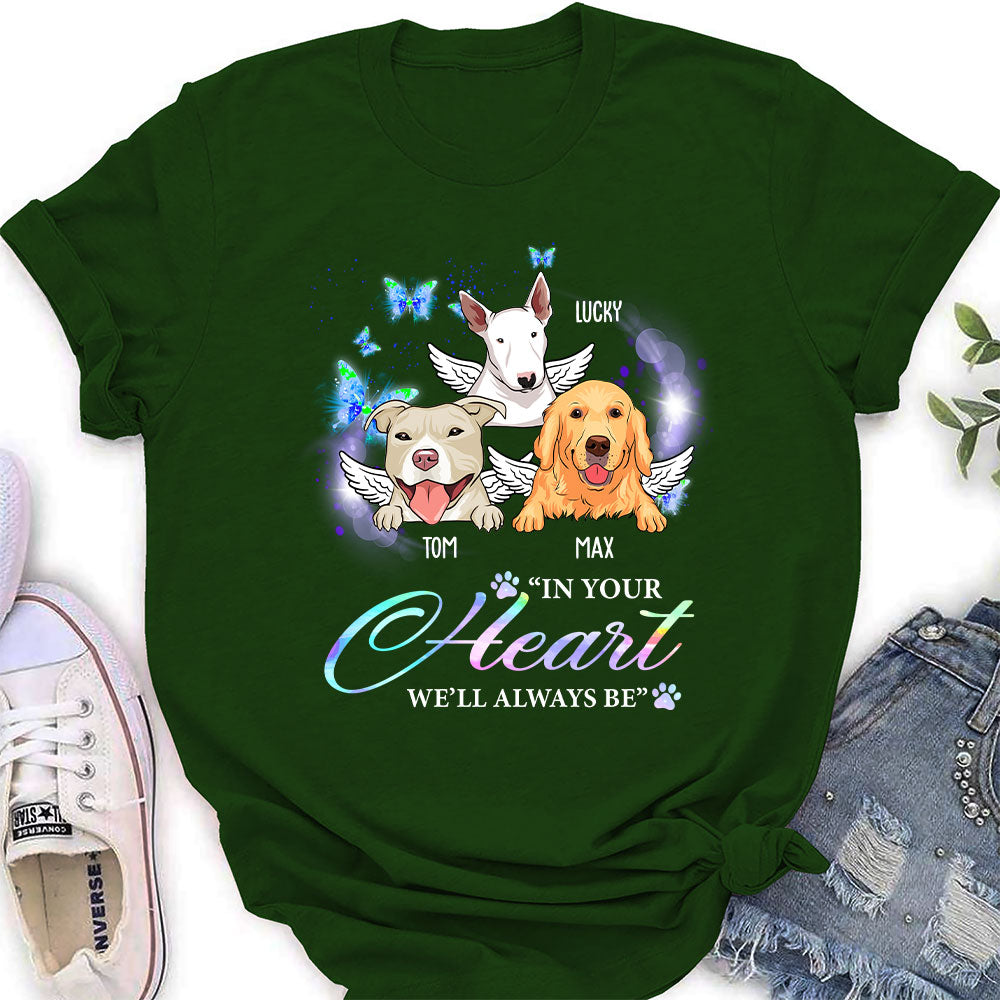 In Your Heart - Personalized Custom Women's Pet Lover T-shirt