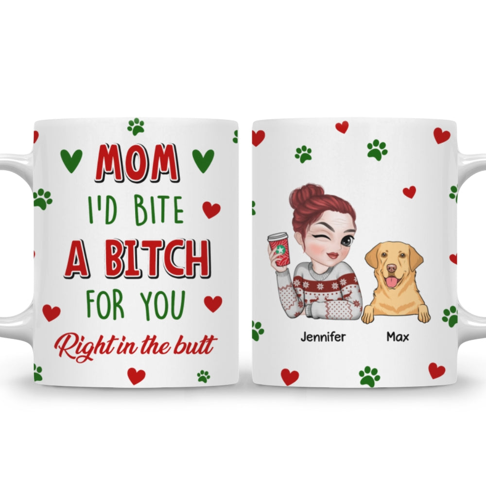 Personalized Custom 'I'd Bite A Bitch For You' Coffee Mug - Ideal Gift for Loved Ones