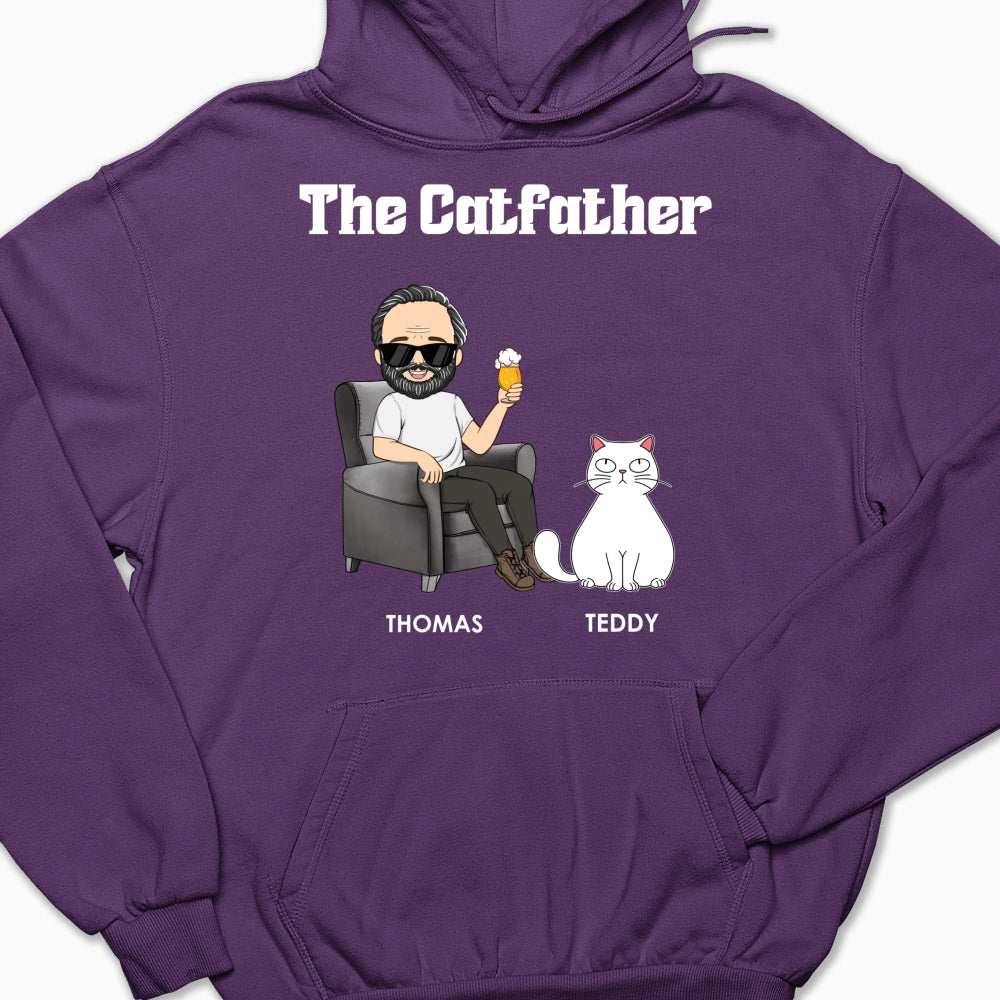 The Catfather - One-of-a-Kind Personalized Custom Hoodie for Pet Lovers