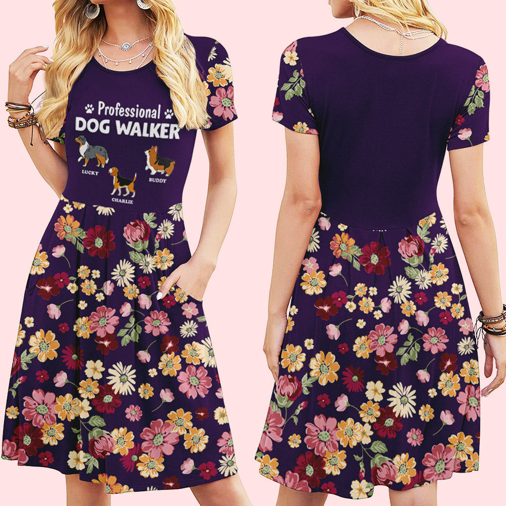 Personalized Custom Professional Dog Walker Casual Dress