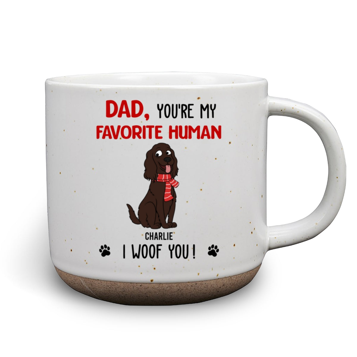 Personalized Custom 'You Are My Favorite Human' Pottery Mug - Ideal Gift for Loved Ones