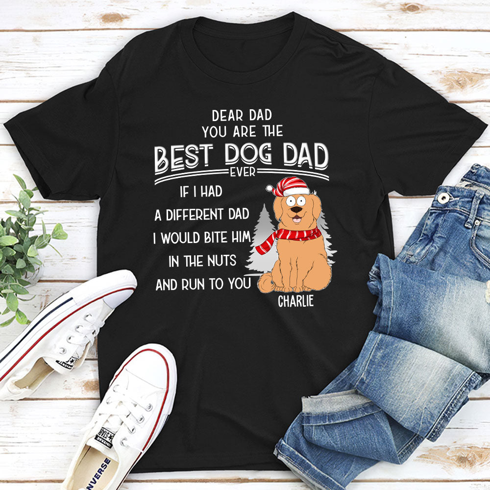 Customizable Unisex 'You're the Best Dog Dad' T-shirt - Ideal Gift for Pet Lovers