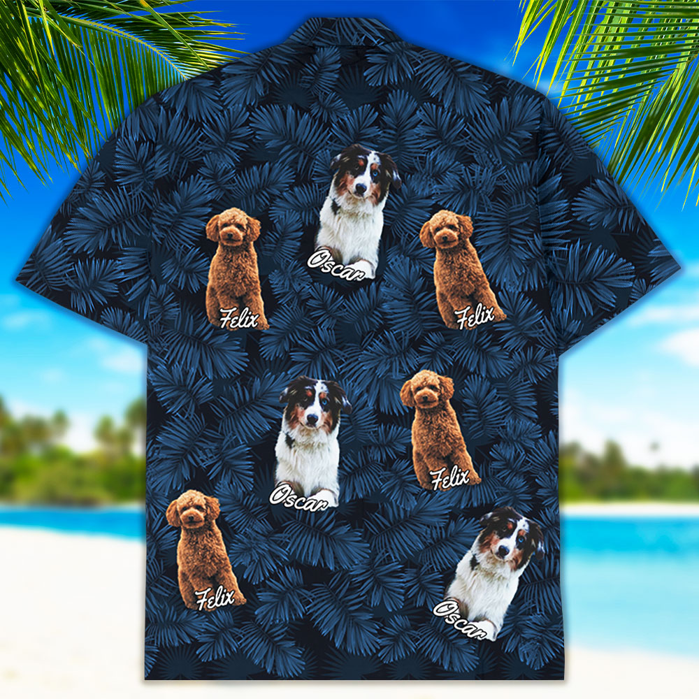 Custom Personalized Summer Hawaiian Shirt with Your Dog's Photo