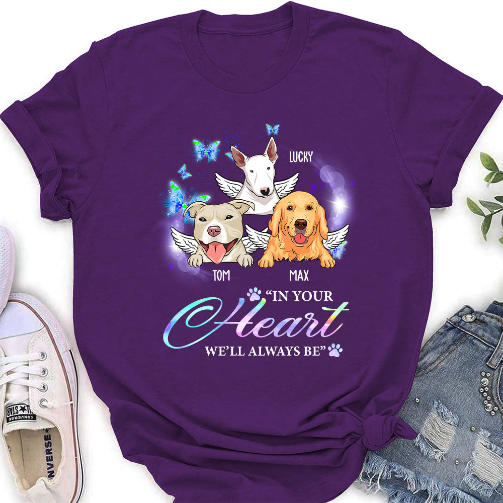 In Your Heart - Personalized Custom Women's Pet Lover T-shirt