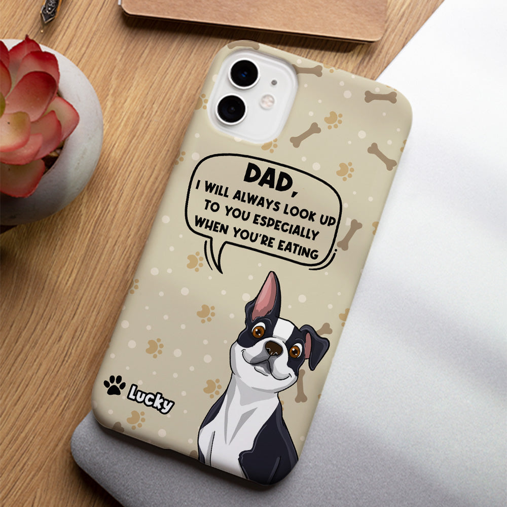 Personalized Custom Pet Lover's Phone Case - Ideal for Eating Moments