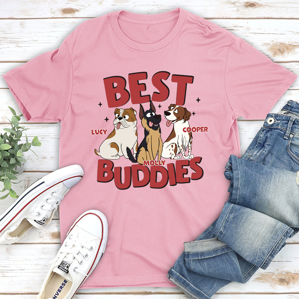 Best Buddy Personalized Custom Unisex T-shirt - Ideal Gift for Pet Lovers