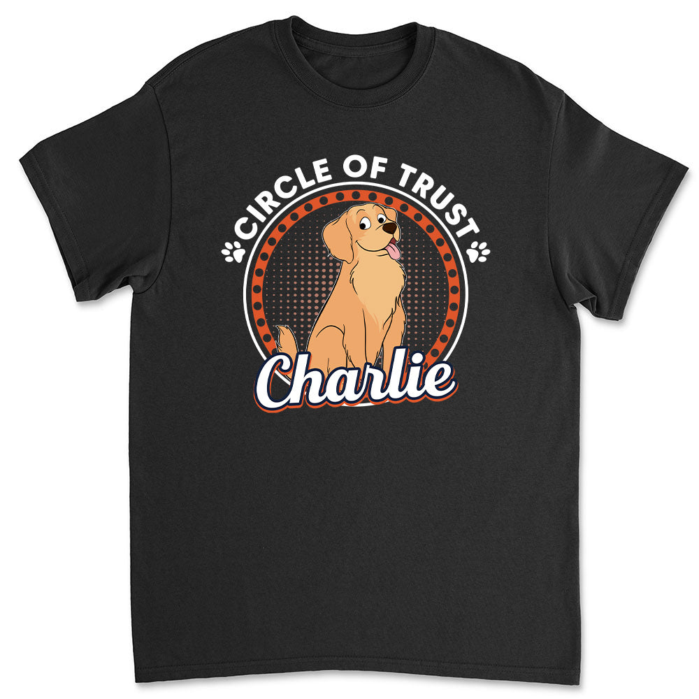 Customizable Unisex Circle Of Trust Personalized T-shirt - Ideal Gift for Pet Lovers