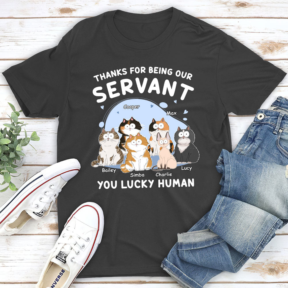 Personalized Thanks My Servant Unisex T-shirt - Ideal Gift for Pet Lovers