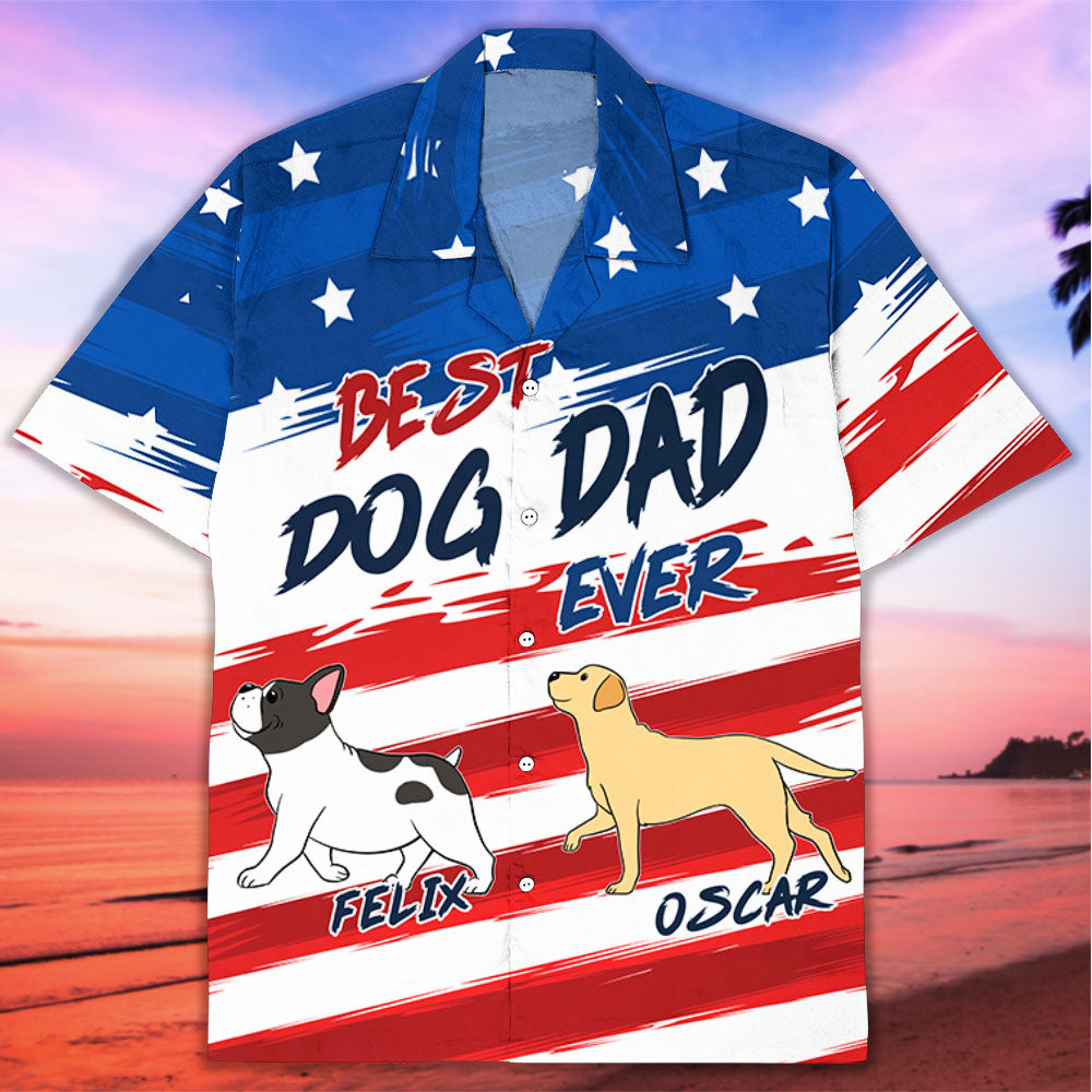 Best Dad Ever - Personalized Custom Pet-Inspired Hawaiian Shirt