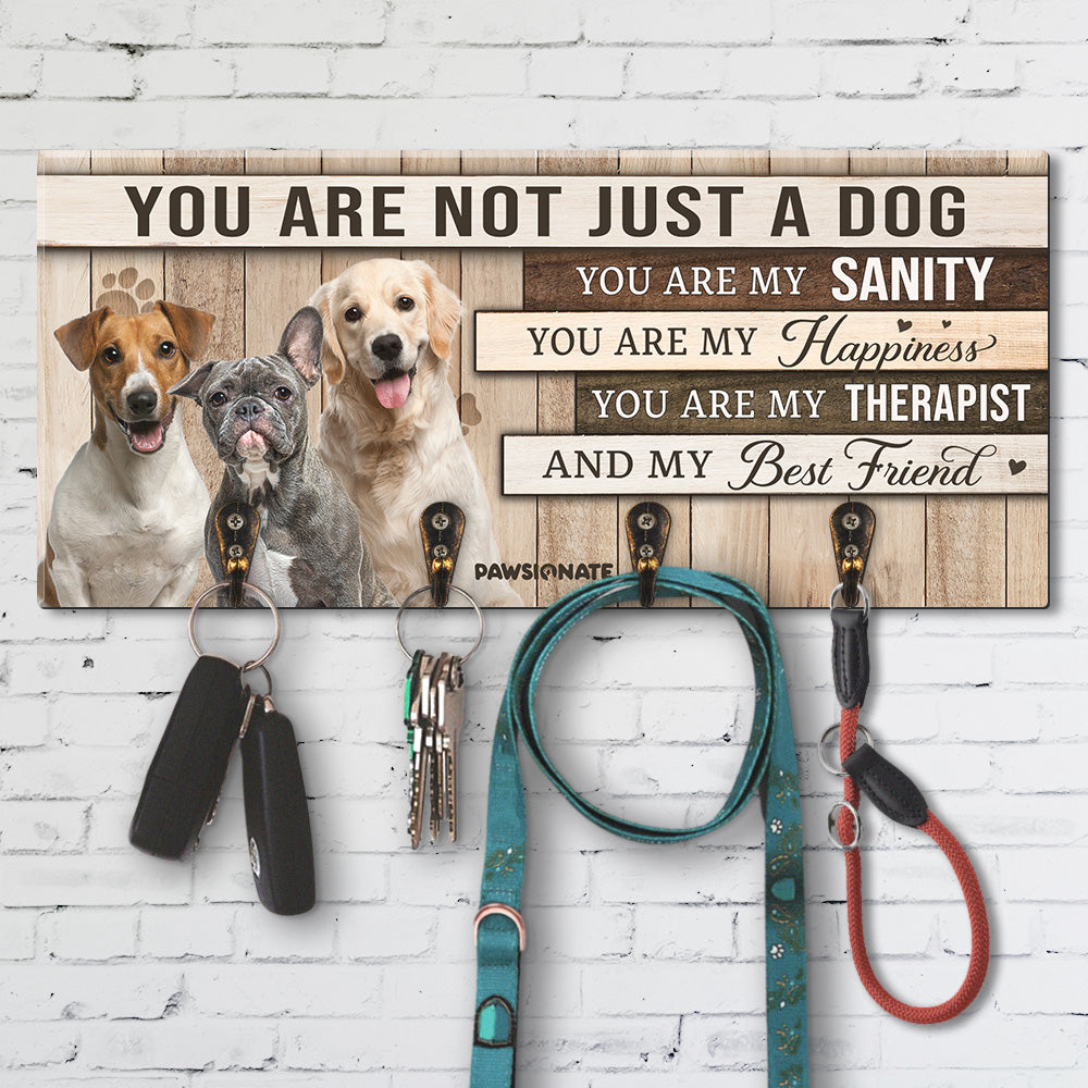 You Are Just Not A Dog - Unique Personalized Custom Wooden Key Holder for Pet Lovers