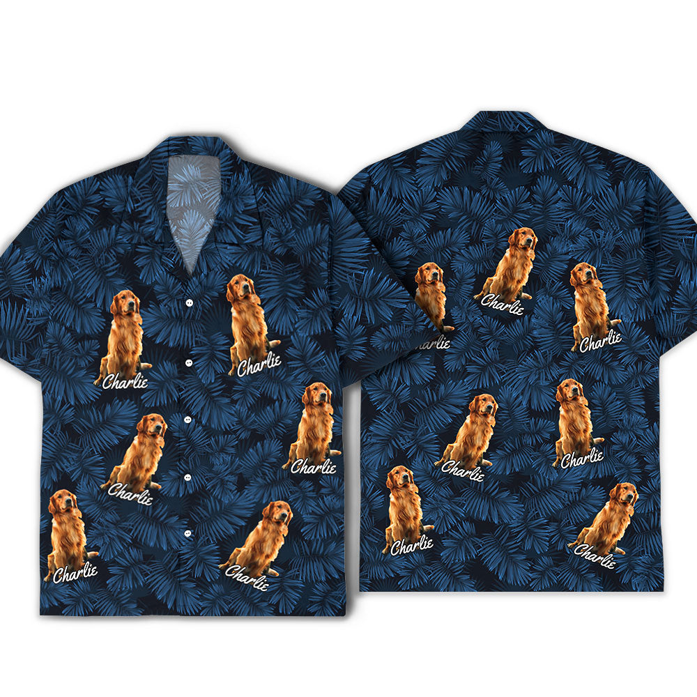 Custom Personalized Summer Hawaiian Shirt with Your Dog's Photo