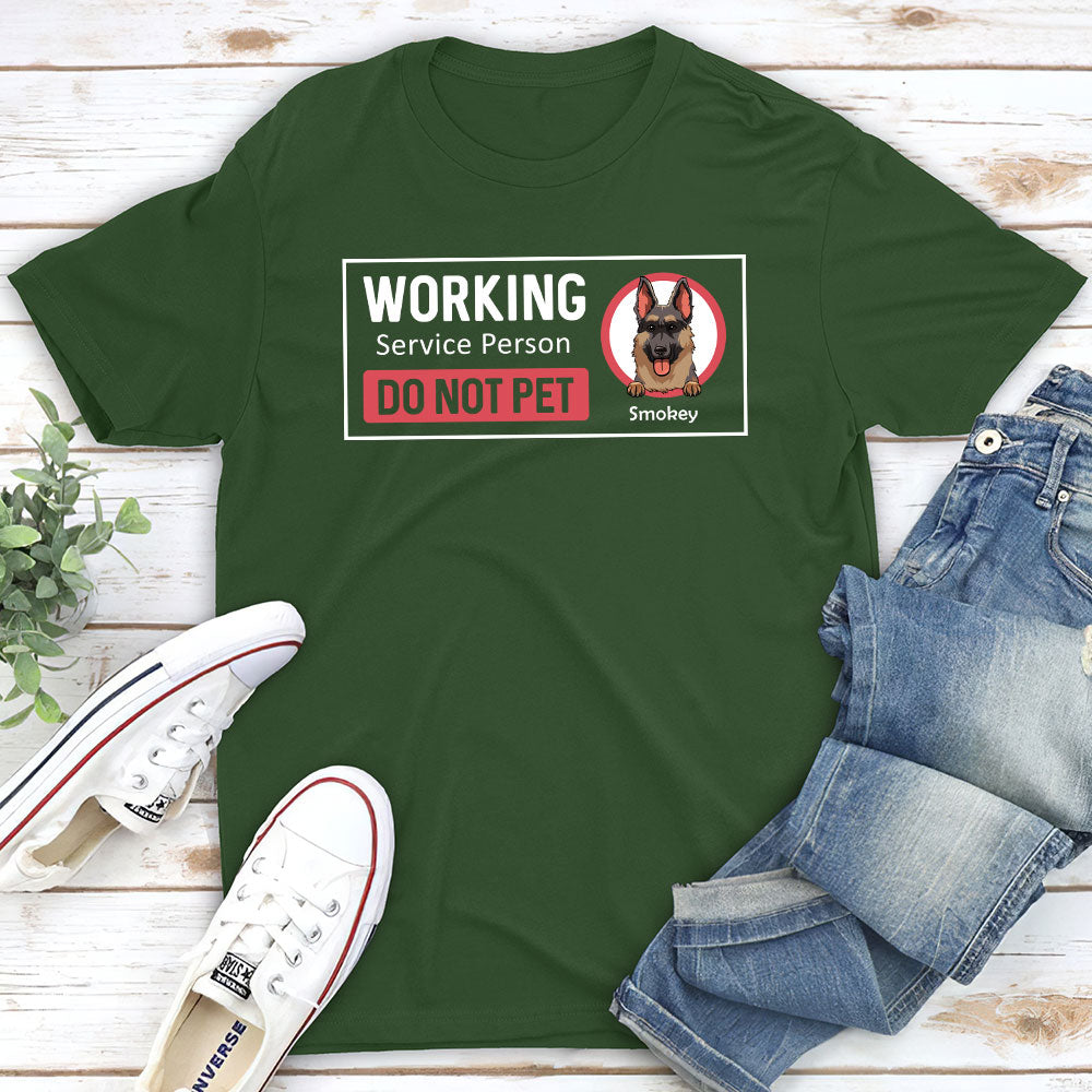 Personalized Custom Unisex T-shirt for Working Service Persons and Pet Lovers
