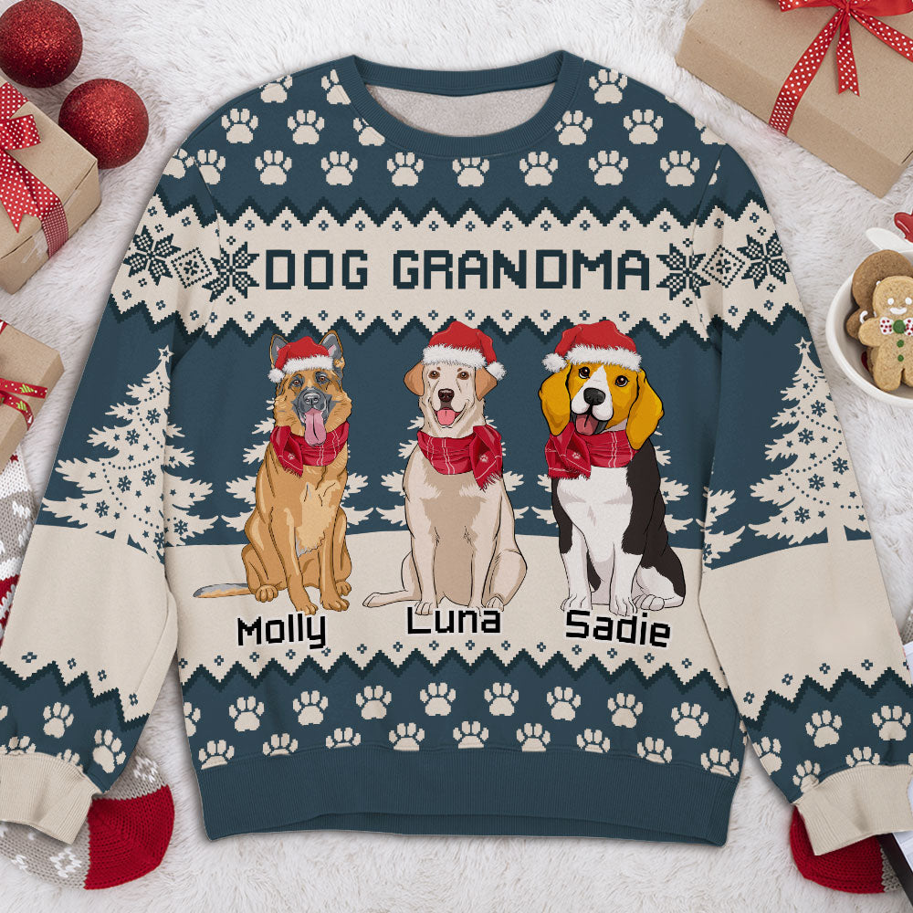 Dog Forest - Customizable All-Over-Print Personalized Sweatshirt for Dog Lovers