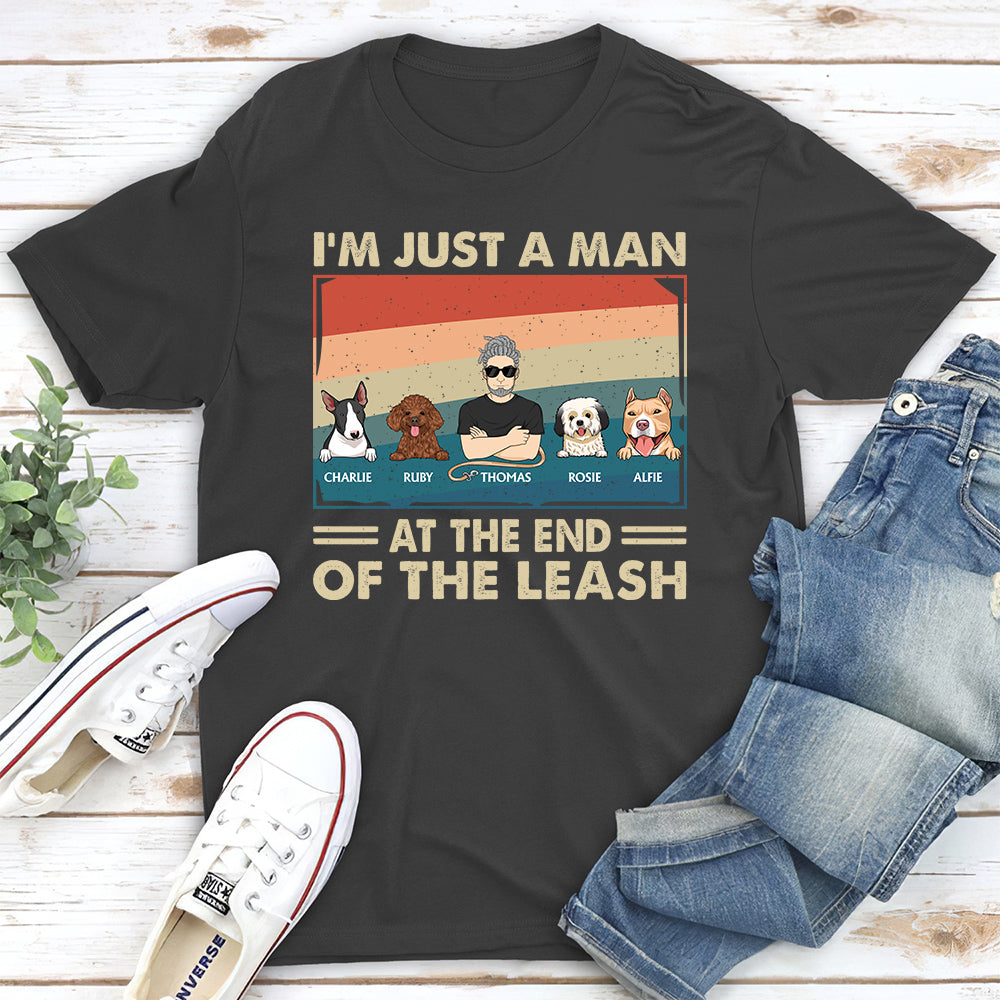 Dog Dad Personalized Unisex Custom Leash T-shirt - Ideal Gift for Pet Lovers