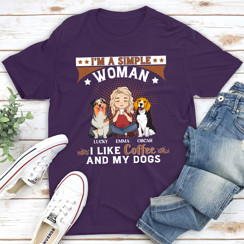 Simple Woman - Personalized Custom Unisex Pet Lover T-shirt