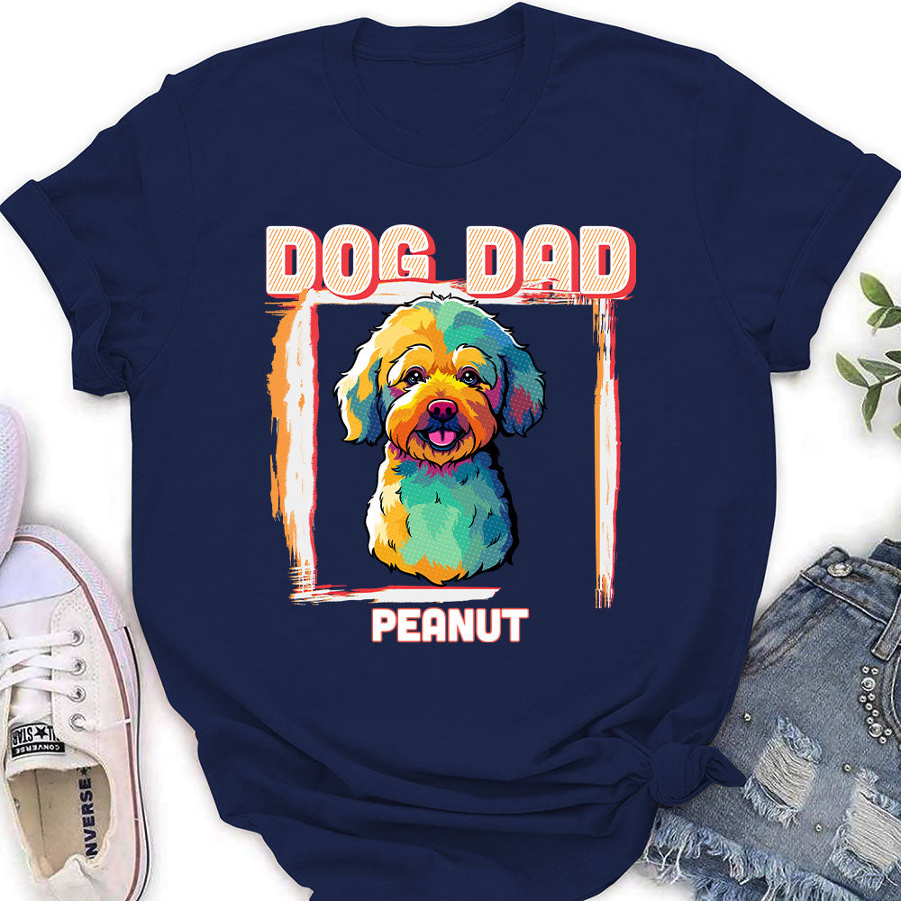 Personalized Pop Art Cool Dad/Mom Women's T-shirt - Ideal Gift for Pet Lovers