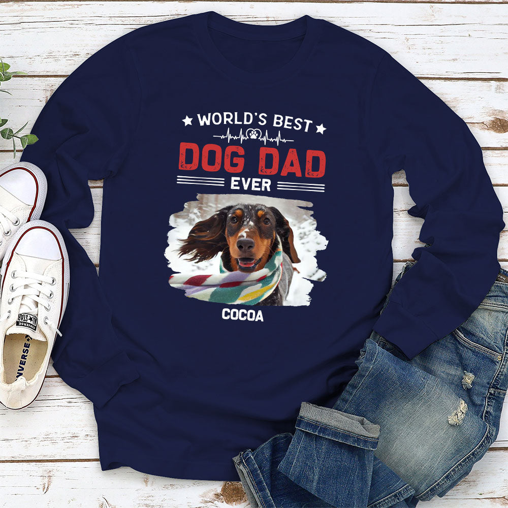 Personalized Custom Long Sleeve T-shirt for World's Best Dads and Moms