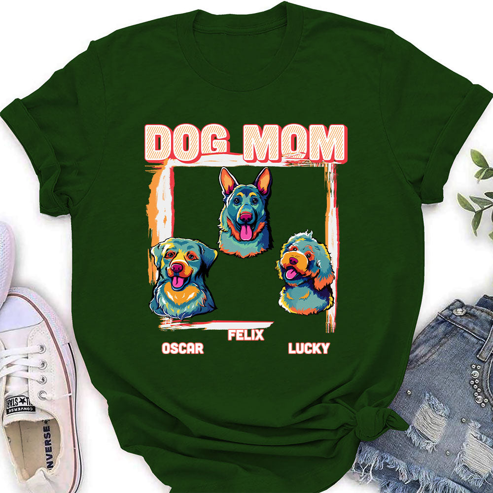 Personalized Pop Art Cool Dad/Mom Women's T-shirt - Ideal Gift for Pet Lovers