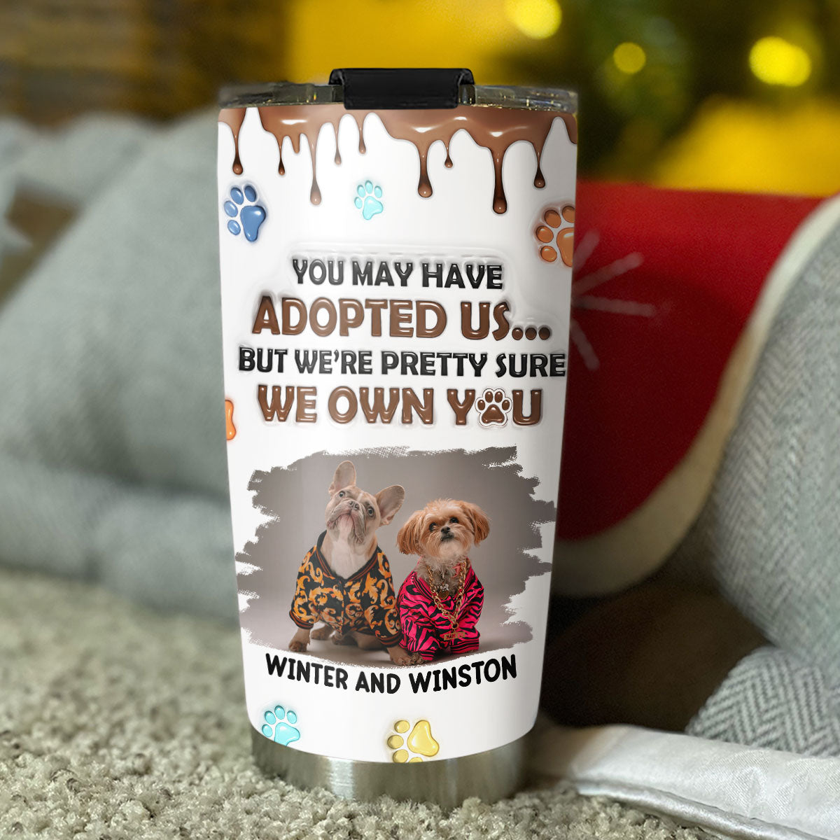 We Own You Photo - Personalized 3D Inflated Effect Custom Tumbler for Unique Expression