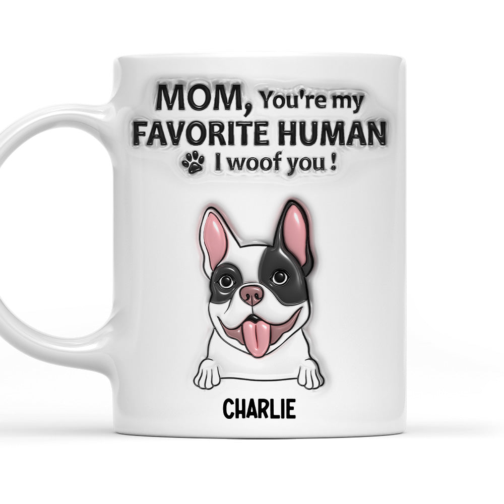 Customizable 3D Inflated Effect Personalized Mug for Dog Lovers