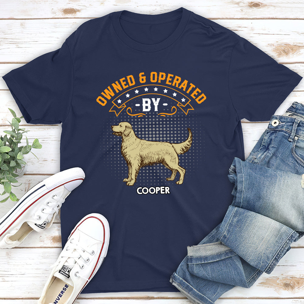 Personalized Unisex 'Owned By' T - shirt: Ideal Gift for Pet Lovers