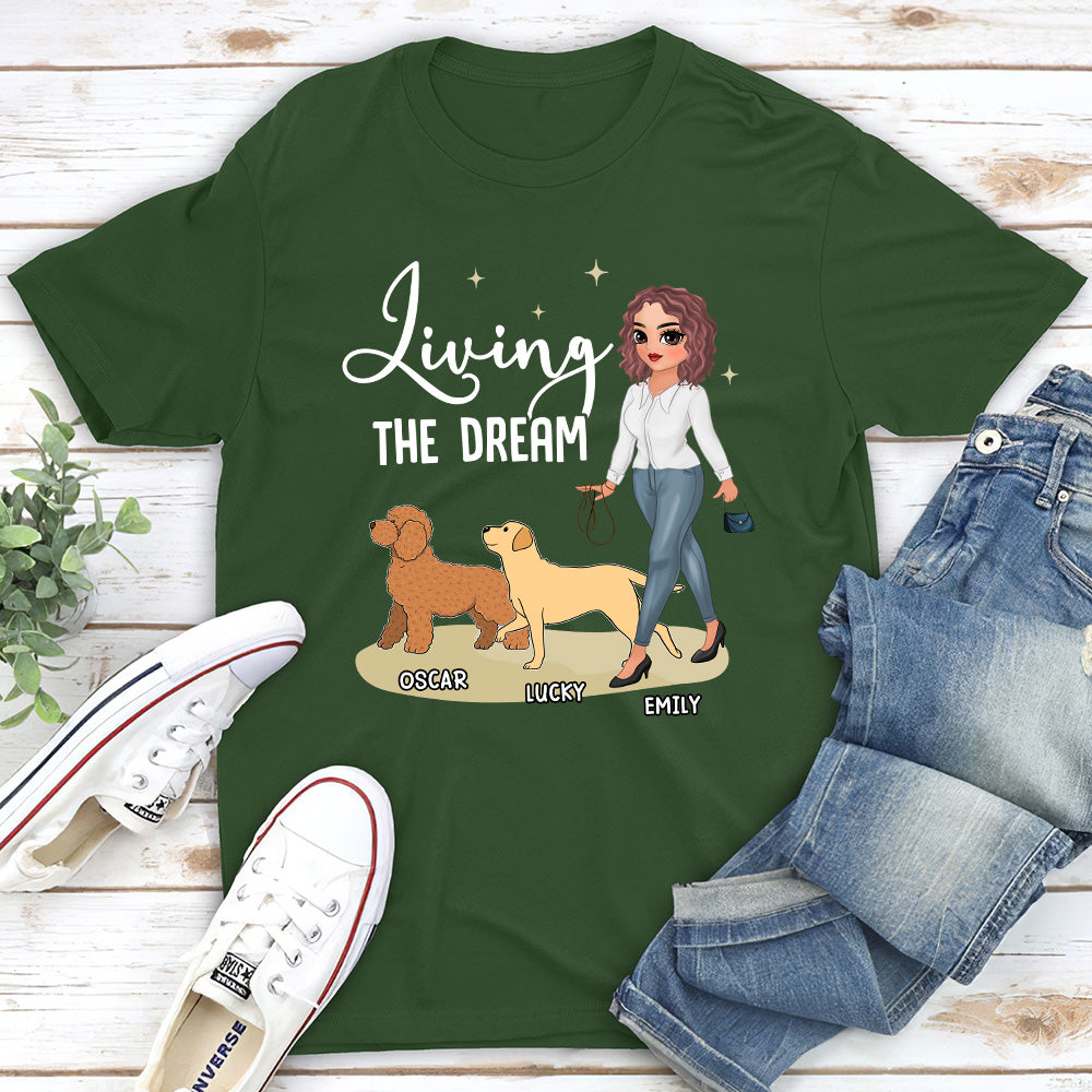 Living The Dream 5 - Customizable Unisex Personalized Pet Lover T-shirt