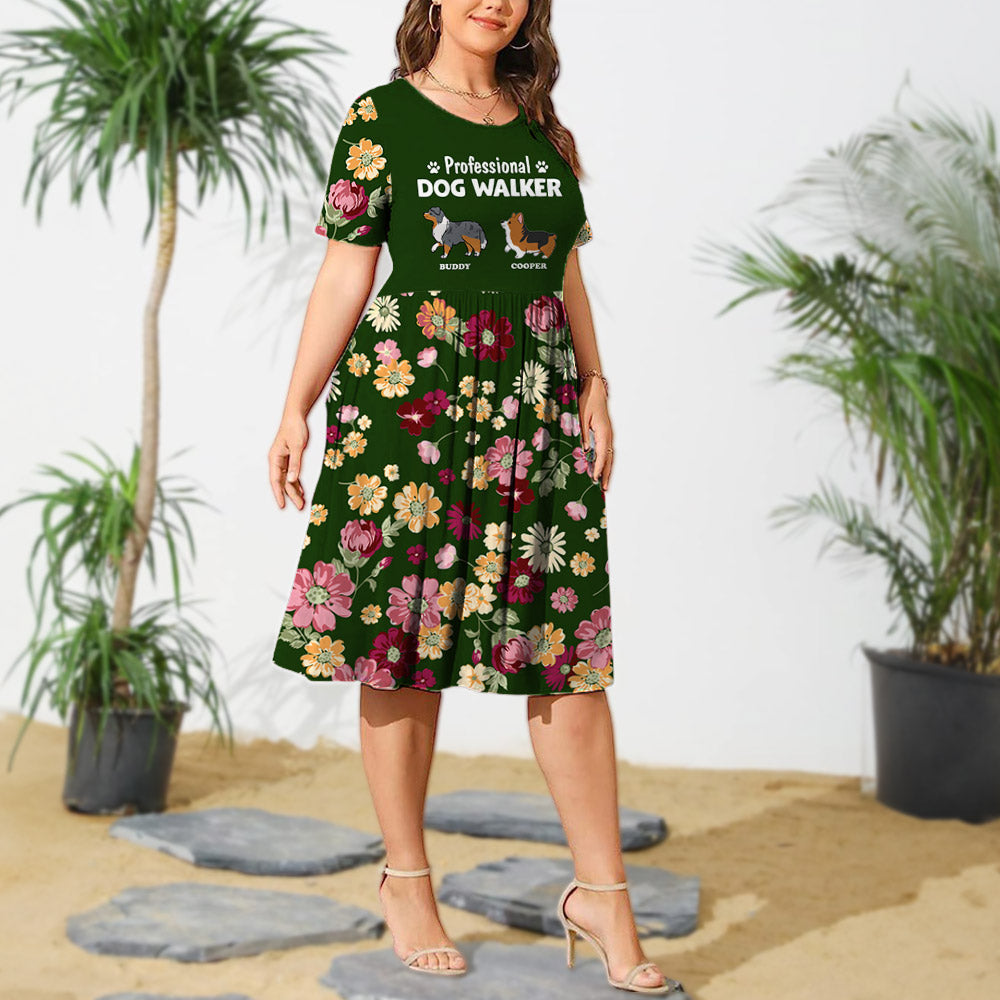 Personalized Custom Professional Dog Walker Casual Dress