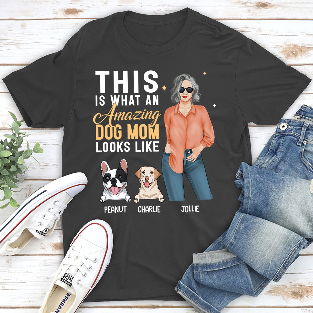 Personalized Unisex 'Amazing Dog Mom' T-shirt - Ideal Gift for Pet Lovers