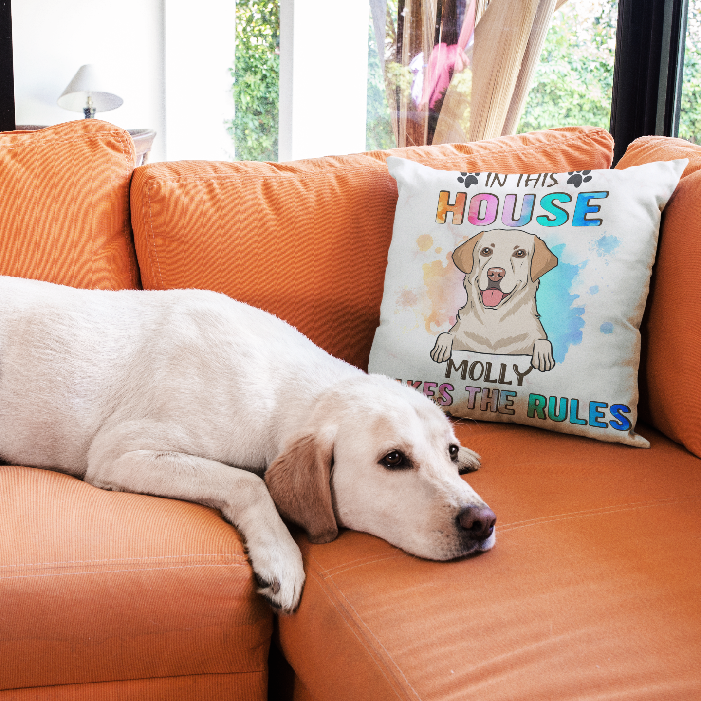 Customizable Dog - Themed Personalized Throw Pillow for Pet Lovers
