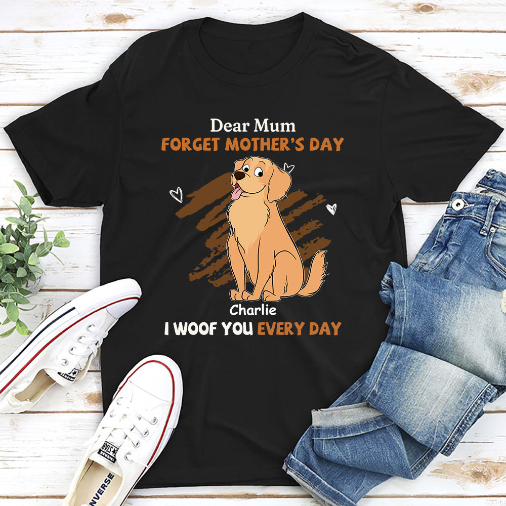 Daily Woof for Mom - Personalized Custom Unisex Pet Lover T-shirt