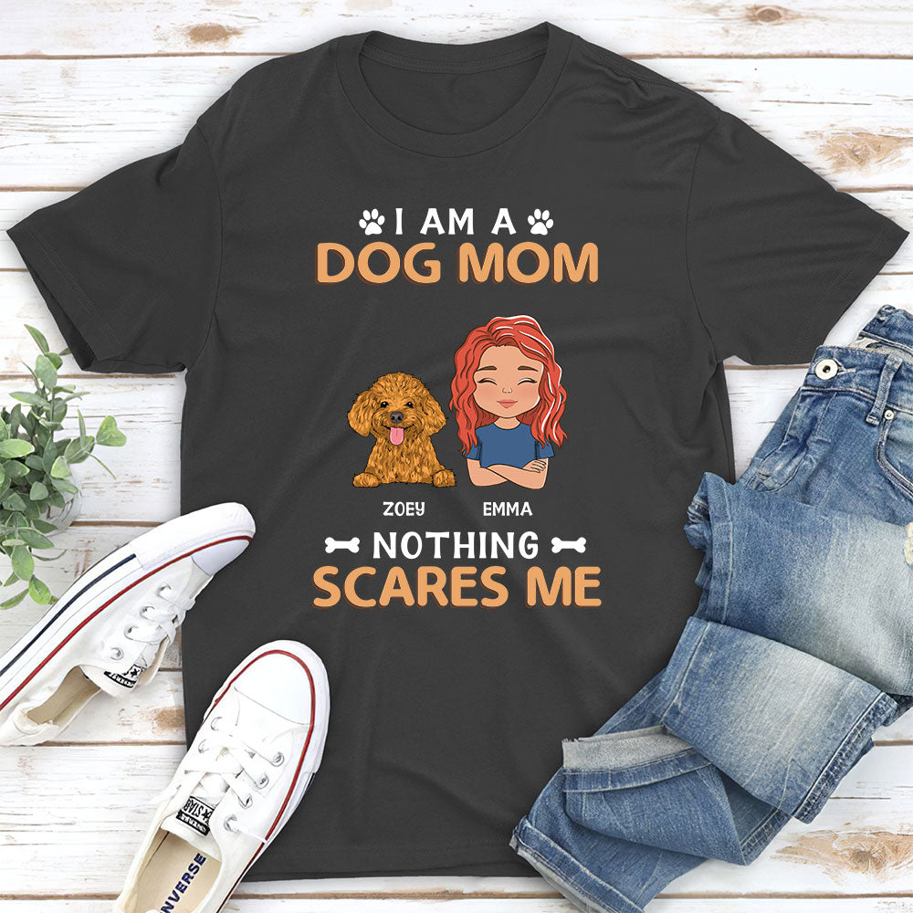 Personalized Unisex 'Nothing Scares Me' Pet Lover T-shirt