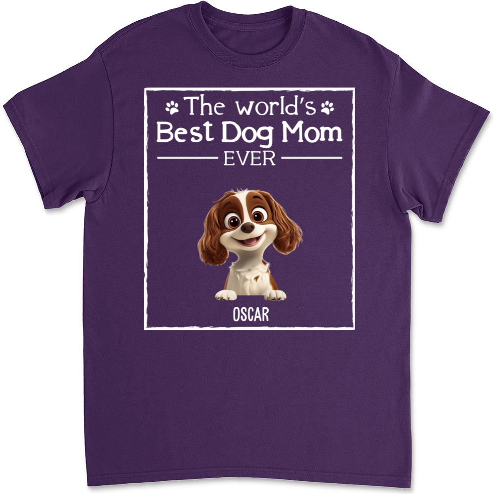 Best Personalized Unisex 'Dog Mom Ever' T-shirt for Pet Lovers