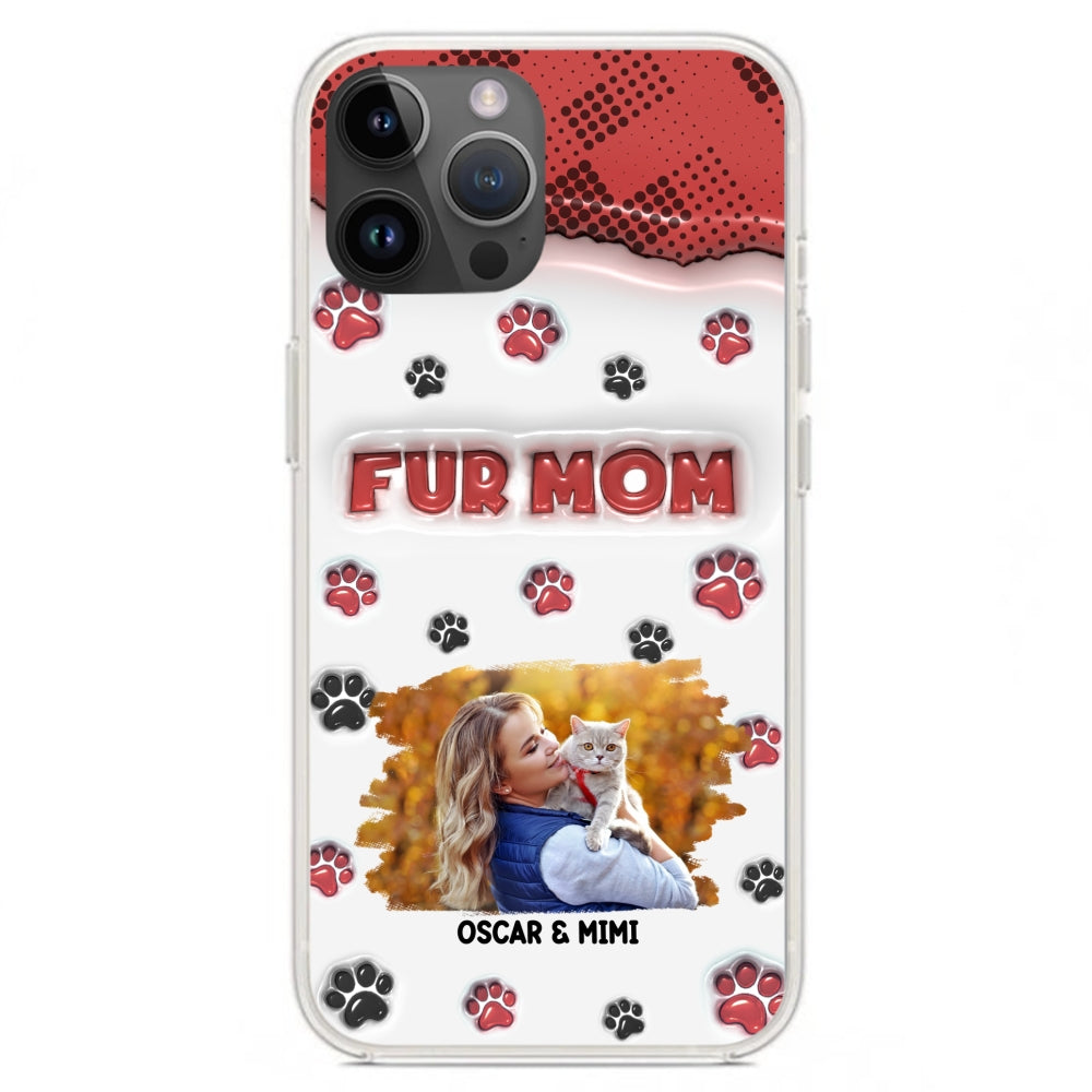 Fur Mom Custom 3D Inflated Effect Personalized Photo Phone Case