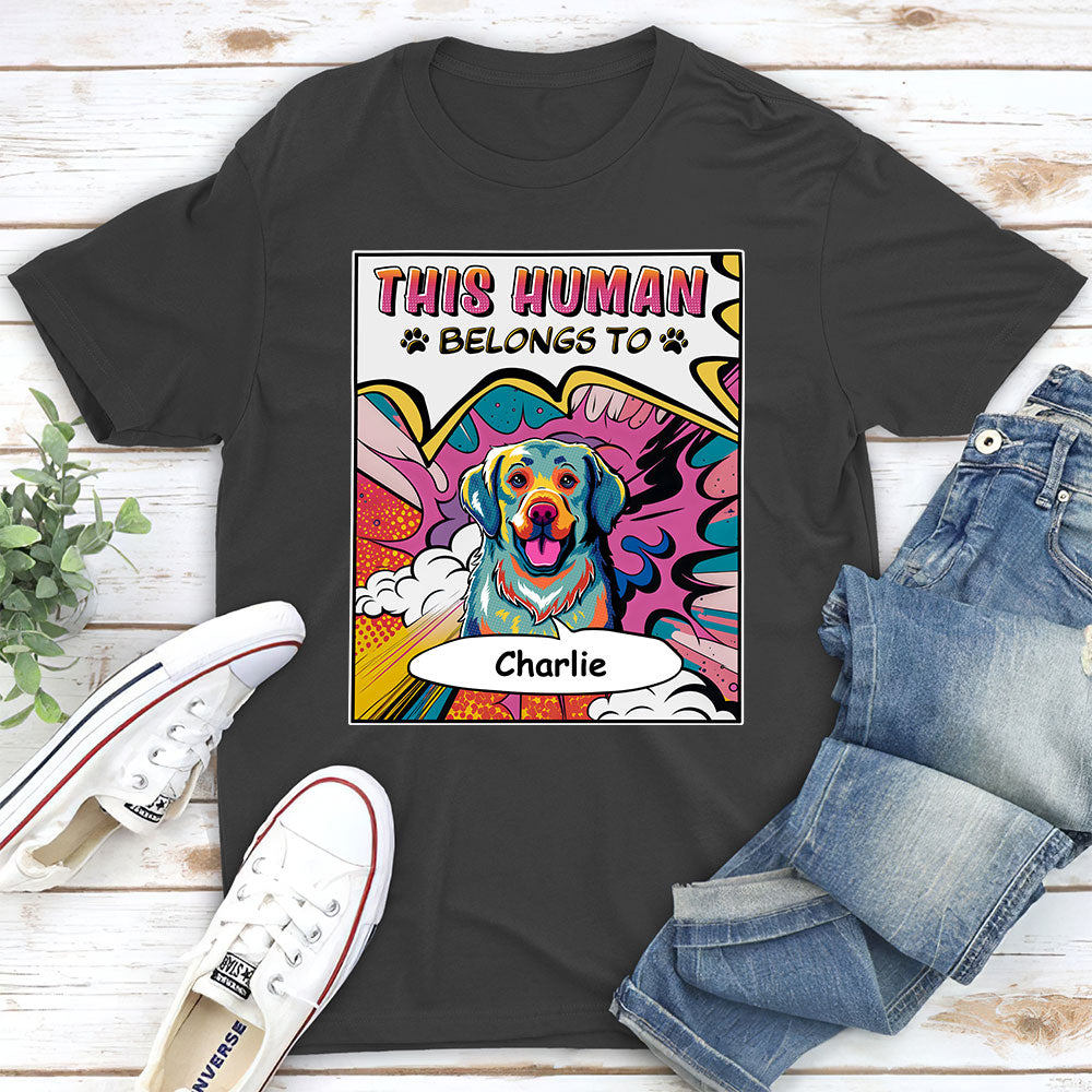 Pop Art Personalized Unisex Custom T-shirt for Pet Lovers