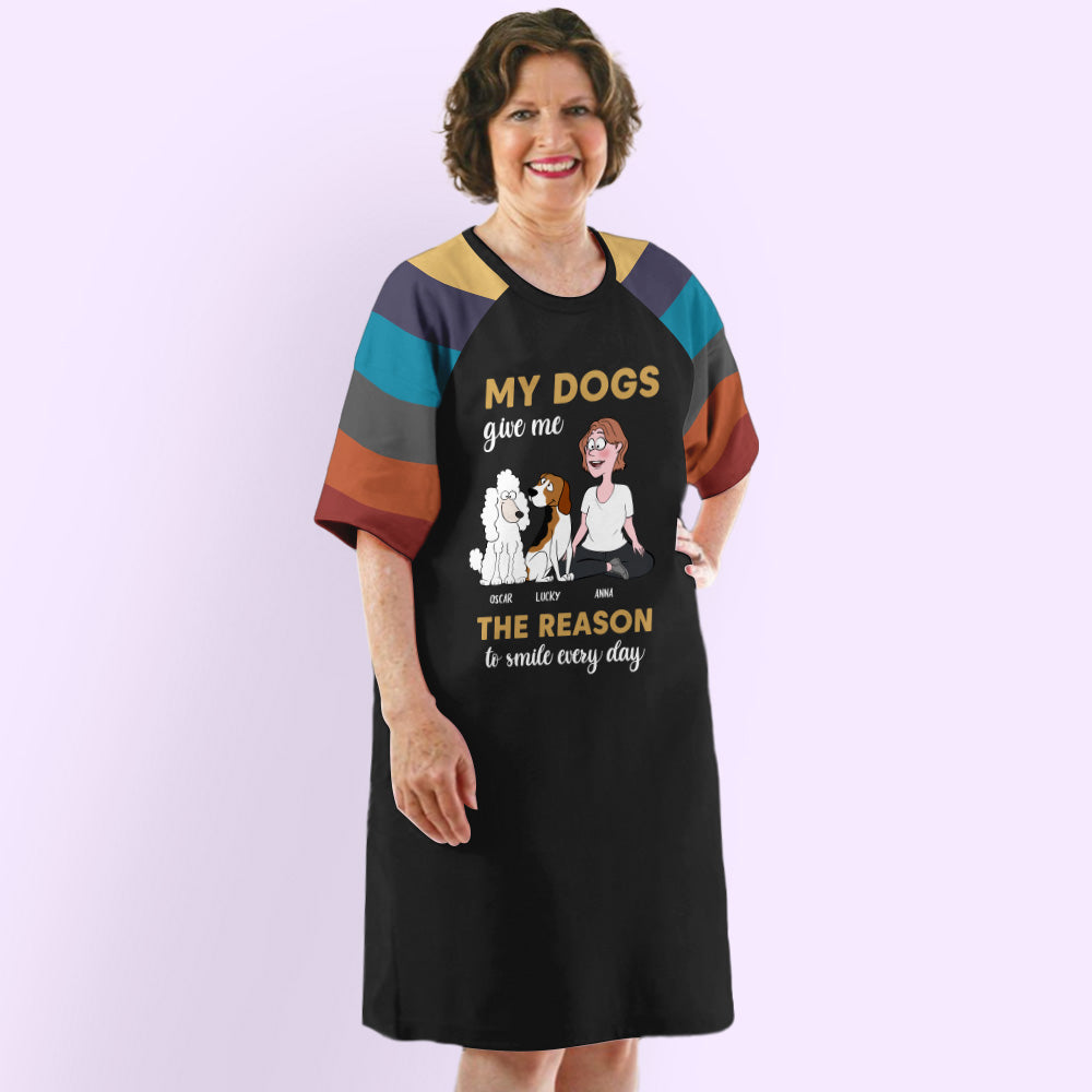 Personalized 3/4 Sleeve Custom Dress - The Perfect Reason to Smile