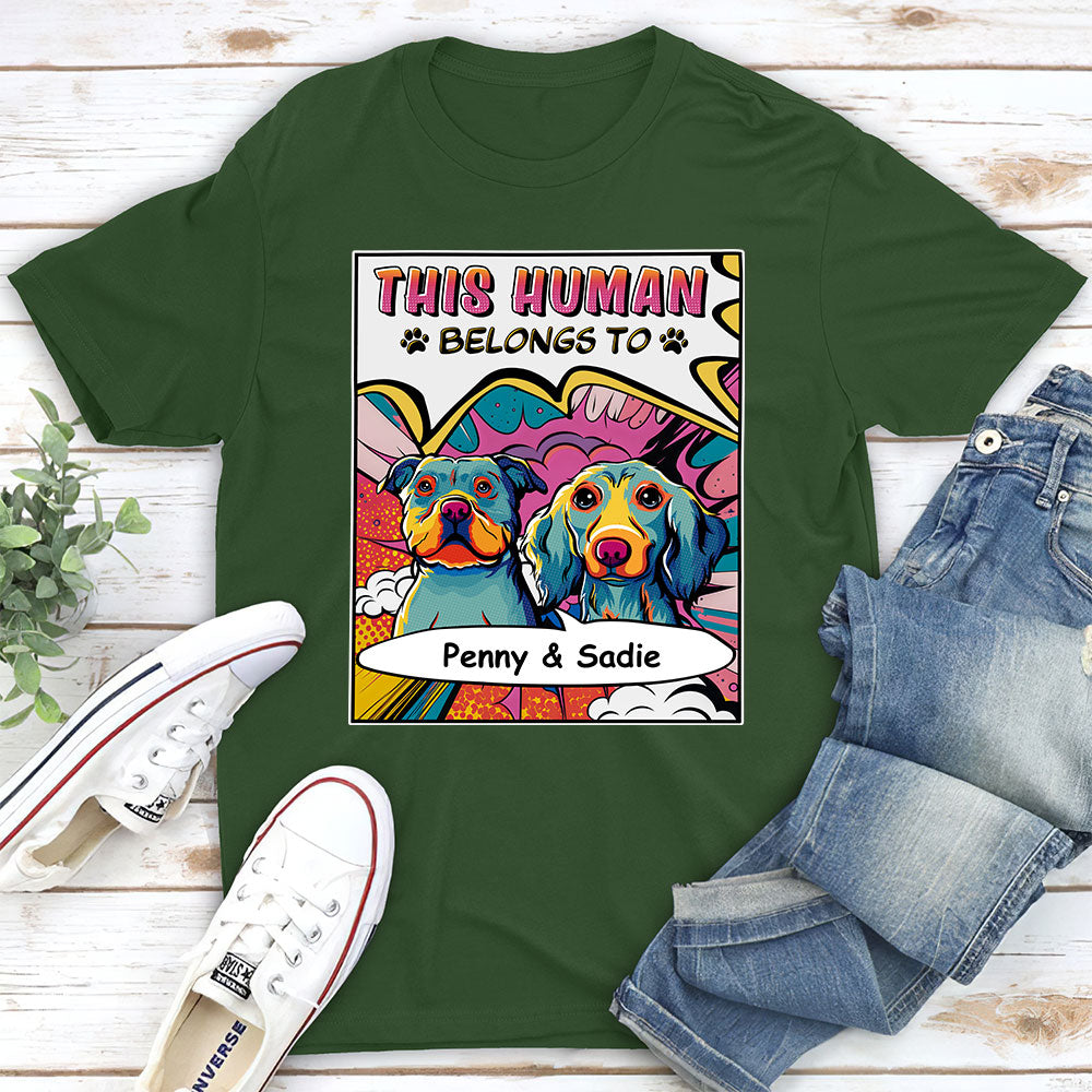 Pop Art Personalized Unisex Custom T-shirt for Pet Lovers