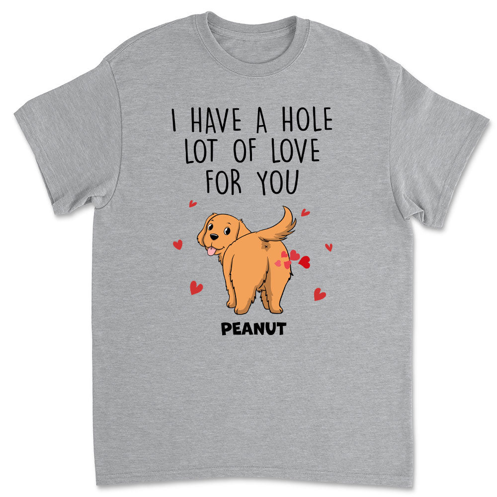 A W-Hole Lot - Customizable Personalized Unisex Pet Lover T-shirt