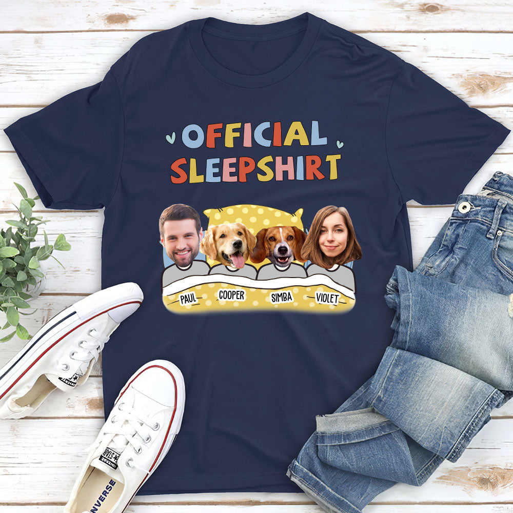 Personalized Custom Unisex Sleepshirt with Pet Photos - Ideal Gift for Pet Lovers