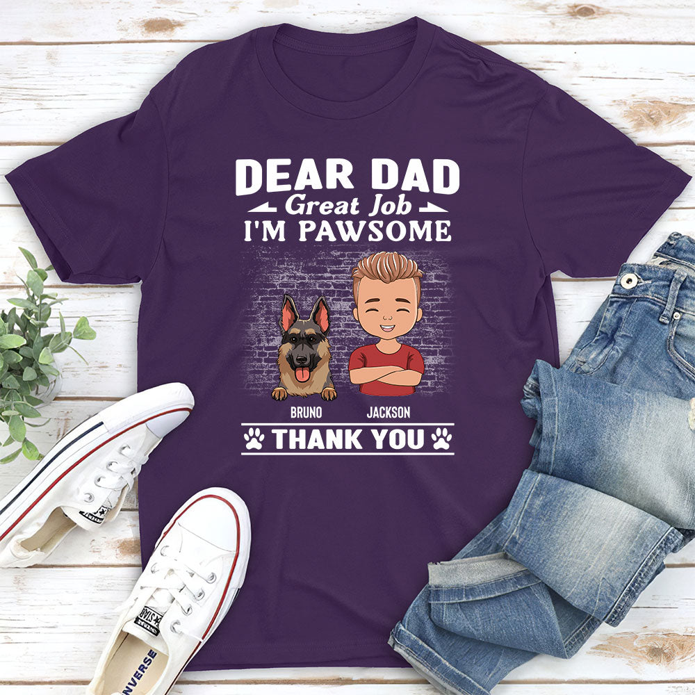 Pawsome Personalized Custom Unisex Pet Lover T-shirt