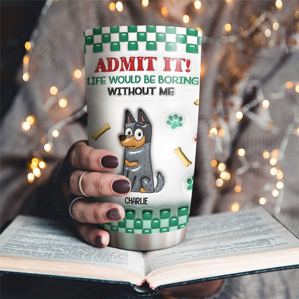 Personalized 3D Inflated Effect Tumbler: Stand Out from the Boring