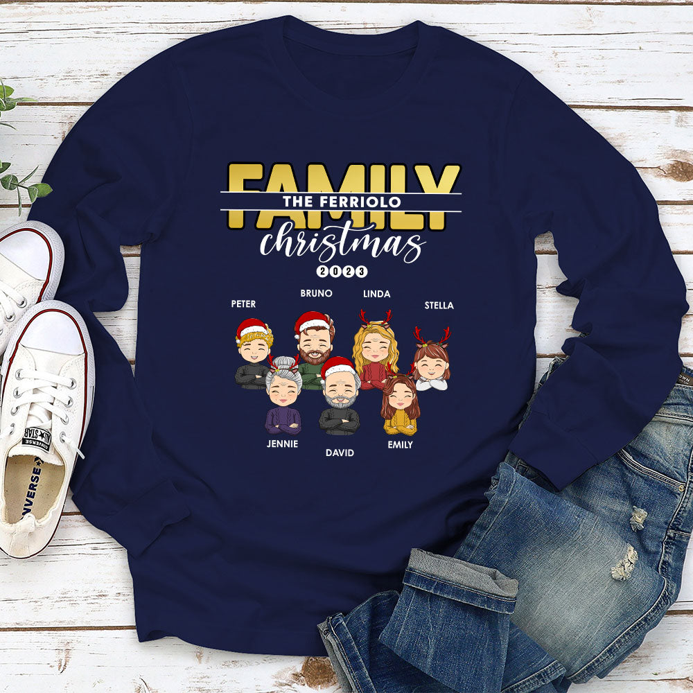 2023 Customizable Personalized Long Sleeve T-shirt for Families and Pet Lovers