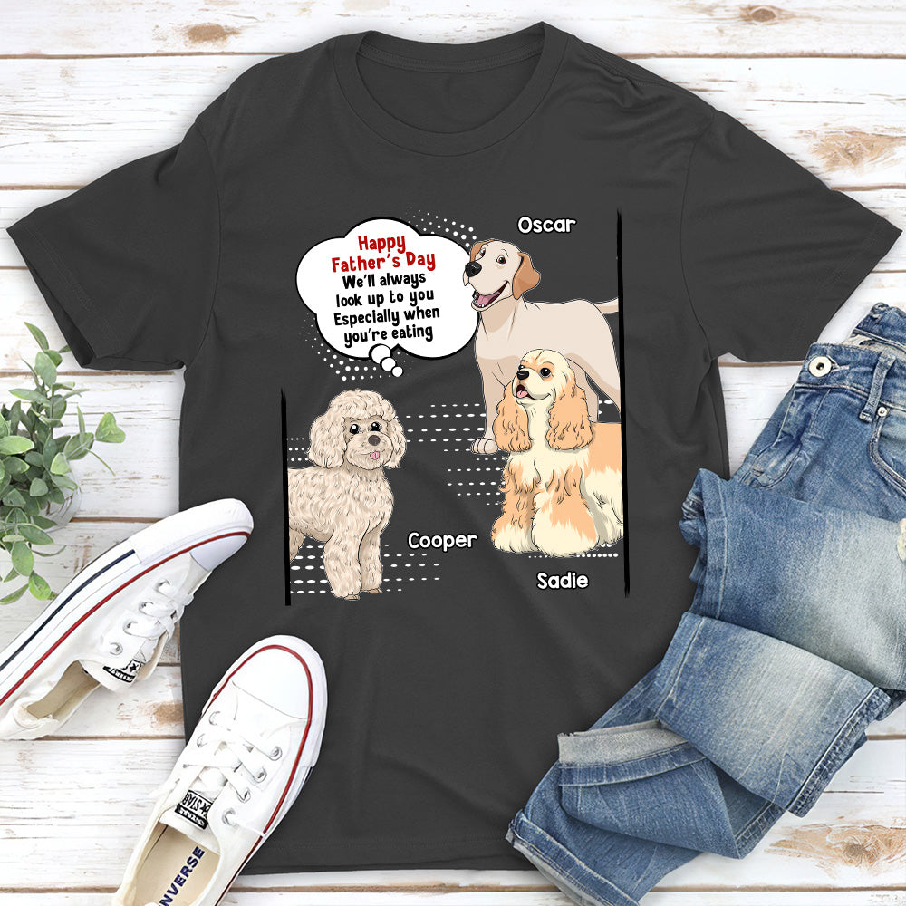 Personalized 'Always Look Up To Mommy' Unisex T-shirt - Ideal Gift for Pet Lovers