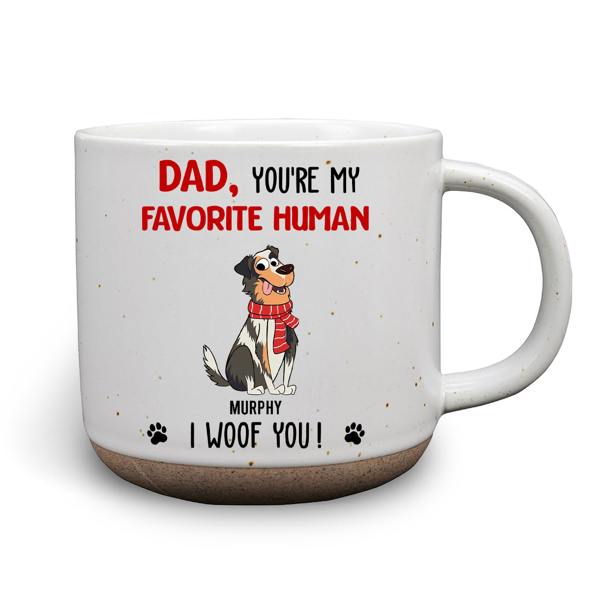 Personalized Custom 'You Are My Favorite Human' Pottery Mug - Ideal Gift for Loved Ones